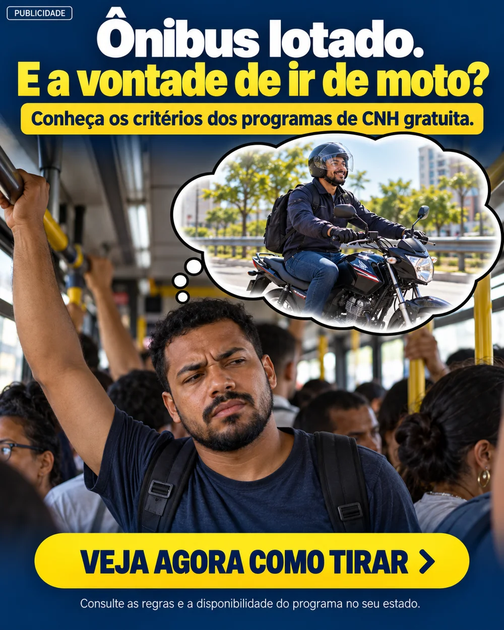 A vontade de ir de moto: imagem ilustrativa
